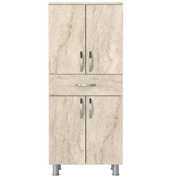 Hanah Home Gabinete de Baño Arizona 4 Doors Travertino Melamina 140x59.4x31.5 cm
